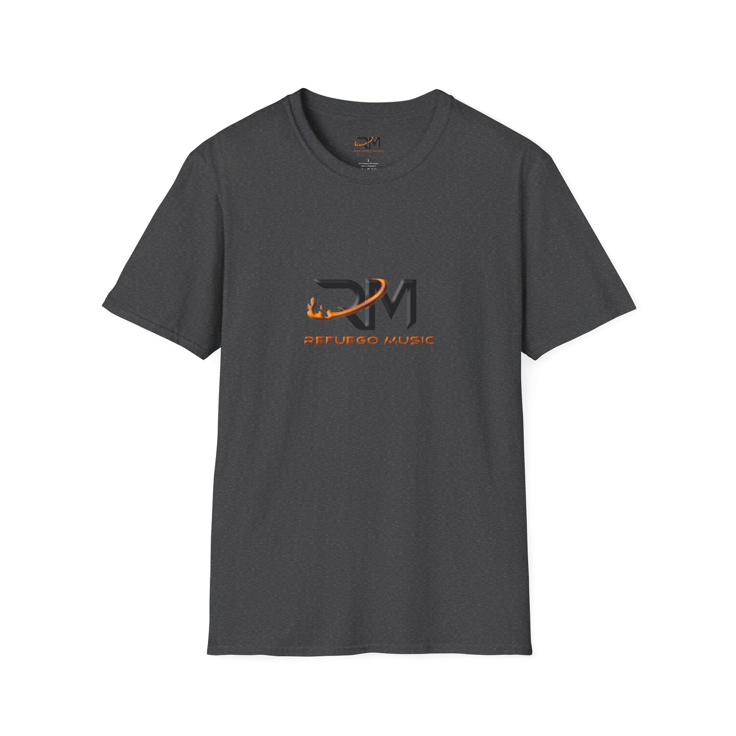 Refuego Music™ - Unisex T-Shirt, Comfortable Tee for Concerts, Gift for Musicians, Casual Wear, Band Merch, Refugio Music Tee