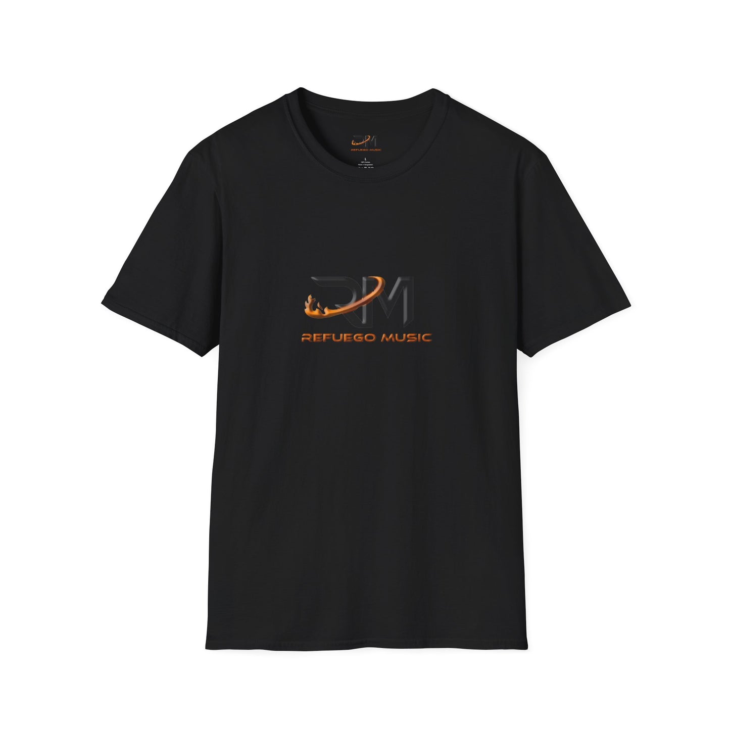 Refuego Music™ - Unisex T-Shirt, Comfortable Tee for Concerts, Gift for Musicians, Casual Wear, Band Merch, Refugio Music Tee